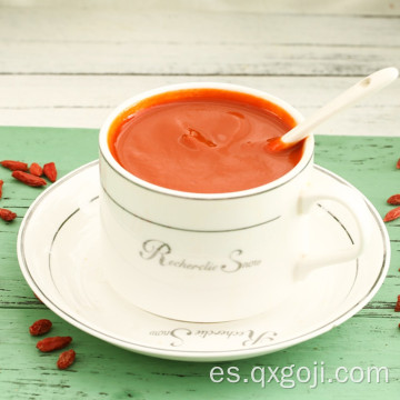 Jugo de goji orgánico de alta calidad con nutriciones